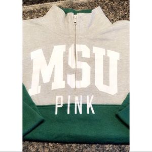 MSU Half Zip Pull Over